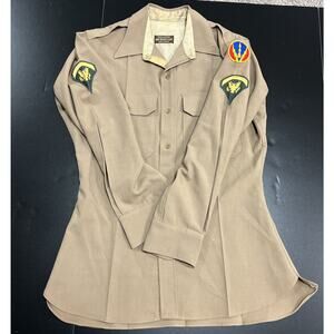 Army Regulation Officers Shirt Specialist 5 Air Defense Artillery Patch Vietnam